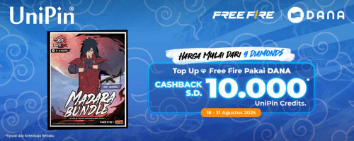 Miliki Madara Bundle dengan Top Up Diamond Free Fire di UniPin! Lebih Hemat 10Ribu dengan Bayar Pakai DANA!